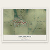Nerstrand, Minnesota map print, the full design