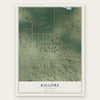 Kilgore, Nebraska map print, the full design