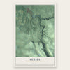 Persia, New York map print, the full design