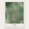 Hazel, Kentucky map print, the full design