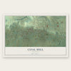 Coal Hill, Arkansas map print, the full design