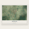 Bowlus, Minnesota map print, the full design