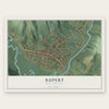 Rupert, West Virginia map print, the full design
