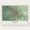 Caldwell, New Jersey map print, the full design