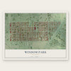 Windom Park, Minnesota map print, the full design