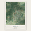 Utica, Missouri map print, the full design