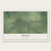 Shiloh, New Jersey map print, the full design
