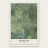 Newberry, Florida map print, the full design
