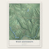 West Jefferson, Alabama map print, the full design