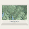 Springfield, New York map print, the full design