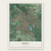 Berea, Ohio map print, the full design