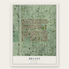 Bryant, Minnesota map print, the full design