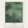 Conger, Minnesota map print, the full design