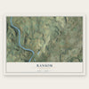 Ransom, Pennsylvania map print, the full design