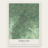 Kirkland, New York map print, the full design