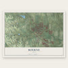 Boerne, Texas map print, the full design