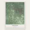 Lebanon, Tennessee map print, the full design