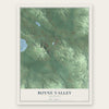 Boyne Valley, Michigan map print, the full design