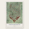 North Buckhead, Georgia map print, the full design