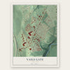 Vails Gate, New York map print, the full design