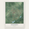 Kosciusko, Mississippi map print, the full design