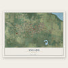 Sneads, Florida map print, the full design