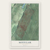 Montclair, New Jersey map print, the full design