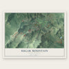 Sugar Mountain, North Carolina map print, the full design