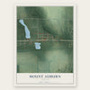 Mount Auburn, Indiana map print, the full design