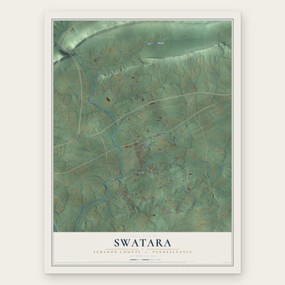 Swatara, Lebanon County, Pennsylvania map print, the full design
