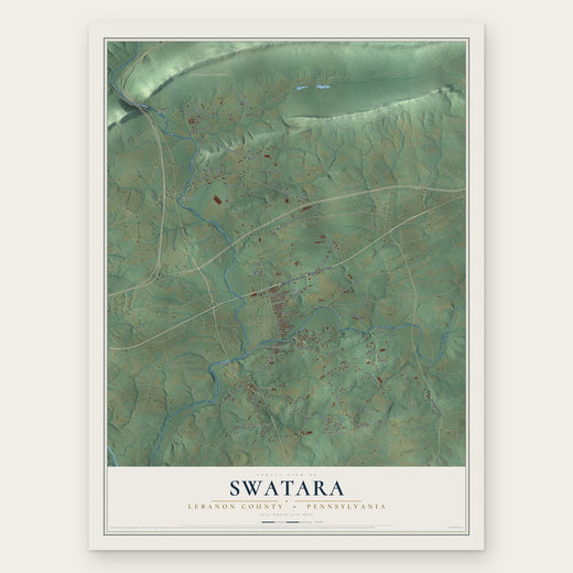 Swatara, Lebanon County, Pennsylvania map print, the full design