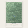 Felch, Michigan map print, the full design