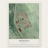 Medfield, Maryland map print, the full design