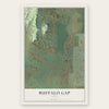 Buffalo Gap, Texas map print, the full design