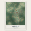 Pamplico, South Carolina map print, the full design