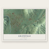Graysville, Tennessee map print, the full design