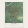 Payette, Idaho map print, the full design