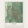 Nanuet, New York map print, the full design