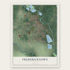 Fredericktown, Ohio map print, the full design