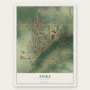 Pierz, Minnesota map print, the full design