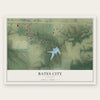 Bates City, Missouri map print, the full design