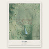 Oaks, Missouri map print, the full design