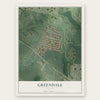 Greendale, Missouri map print, the full design