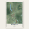 Richwood, Texas map print, the full design