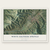 White Sulphur Springs, West Virginia map print, the full design