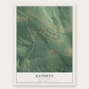 Kathryn, North Dakota map print, the full design