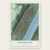 Tiltonsville, Ohio map print, the full design