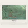 Sultan, Washington map print, the full design