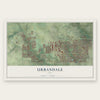 Urbandale, Iowa map print, the full design