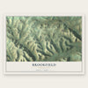 Brookfield, Pennsylvania map print, the full design